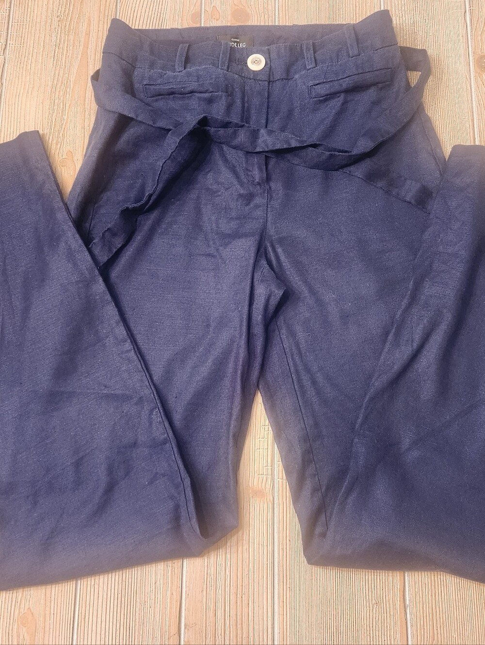 Navy Wideleg Trousers - White House Black Market